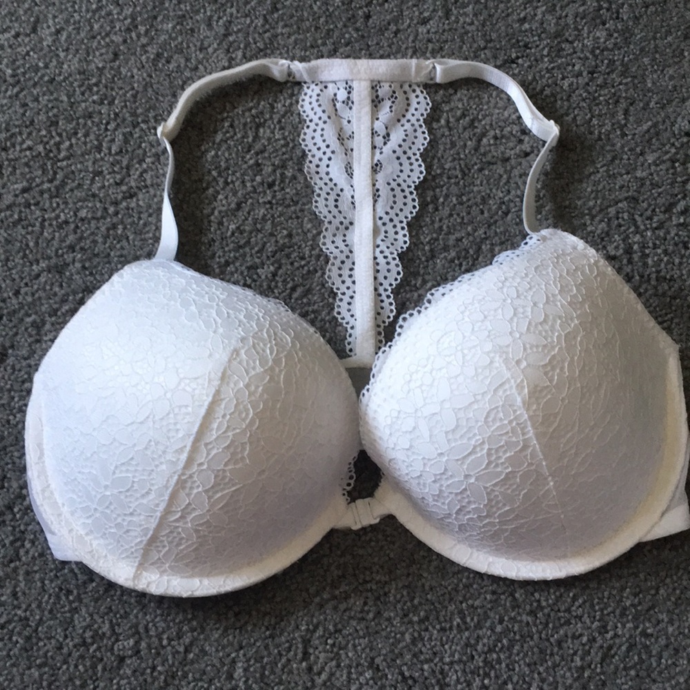 White lace bra